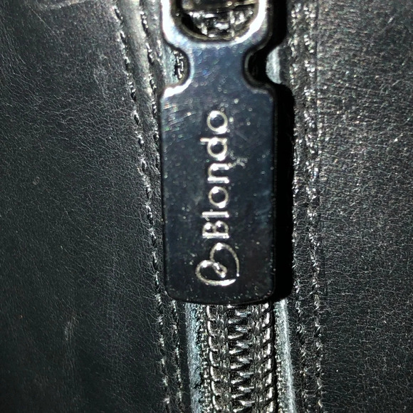 BLONDO Black Leather Riding Knee Boots w/Aquaprotect Women's Size 6 - Picture 14 of 16